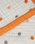 Nachiketa 'Bright Dot' Super Soft Baby Blanket, Luxury Baby Shower Gift, Gender Neutral Baby Blanket, Baby Blankets for Boys and Girls, Toddler Quilt, Nursery Quilt, Stroller Blanket, Cute Baby Blankets