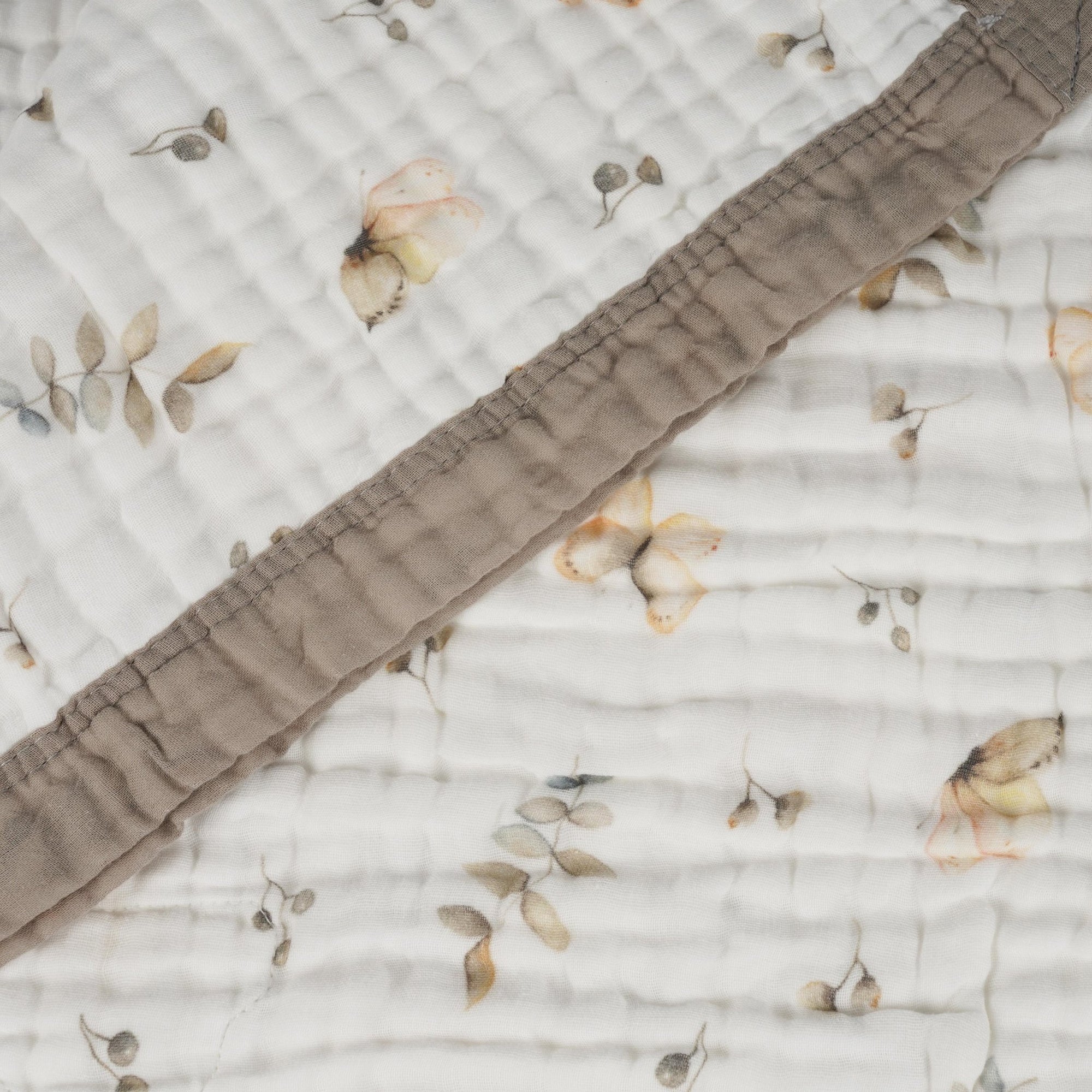 Baby & Toddler Blanket – Super Soft Baby Blanket Neutral Floral