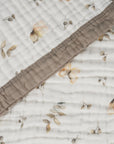 Baby & Toddler Blanket – Super Soft Baby Blanket Neutral Floral