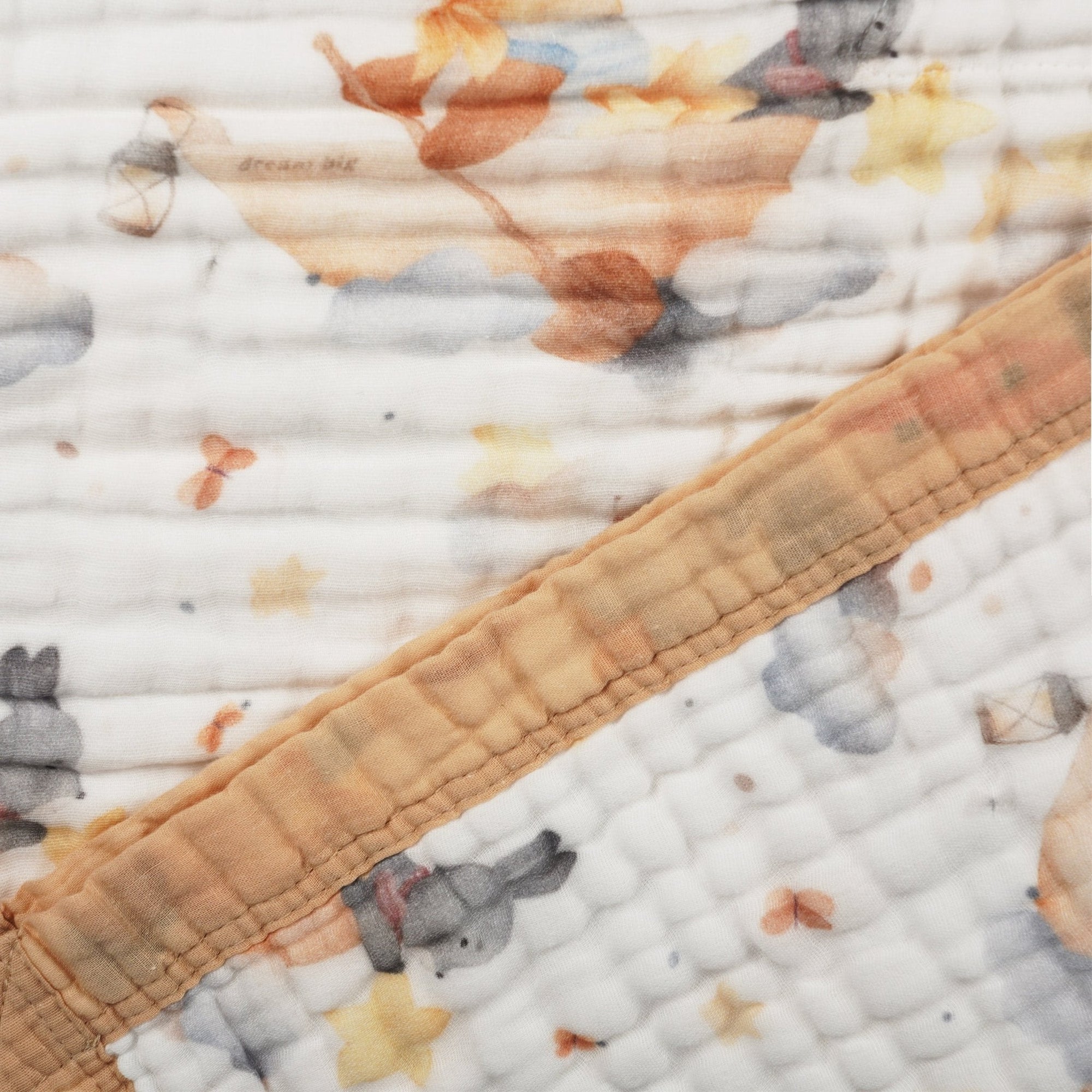 Nachiketa 'Dream Big' 100% Organic Cotton Baby & Toddler Blanket – Super Soft Baby Blanket, Luxury Baby Shower Gift, Gender Neutral Baby Blanket, Organic Cotton Muslin Baby Blanket, Baby Essentials, Baby Blankets for Boys and Girls, Toddler Quilt, Nursery Quilt, Stroller Blanket, Cute Baby Blankets