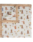 Nachiketa 'Forest Friends' Organic Cotton Muslin Baby Blanket, Baby Essentials, Baby Blankets for Boys and Girls, Toddler Quilt, Nursery Quilt, Stroller Blanket, Cute Baby Blankets