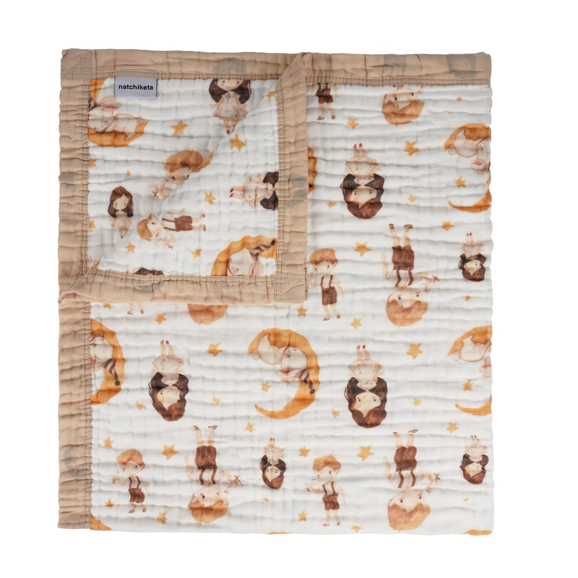 Baby Blanket and toddler quilt Natchiketa boygirl print product image