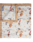 Nachiketa 'Dream Big' Organic Cotton Baby & Toddler Blanket –Gender Neutral Baby Blanket, Organic Cotton Muslin Baby Blanket, Baby Essentials