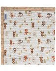 Nachiketa Baby Blankets and Toddler Quilts in Forest Friends Print