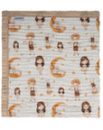 Nachiketa 'Boygirl' Super Soft Baby Blanket, Luxury Baby Shower Gift, Gender Neutral Baby Blanket, Organic Cotton Muslin Baby Blanket, Cute Baby Blankets