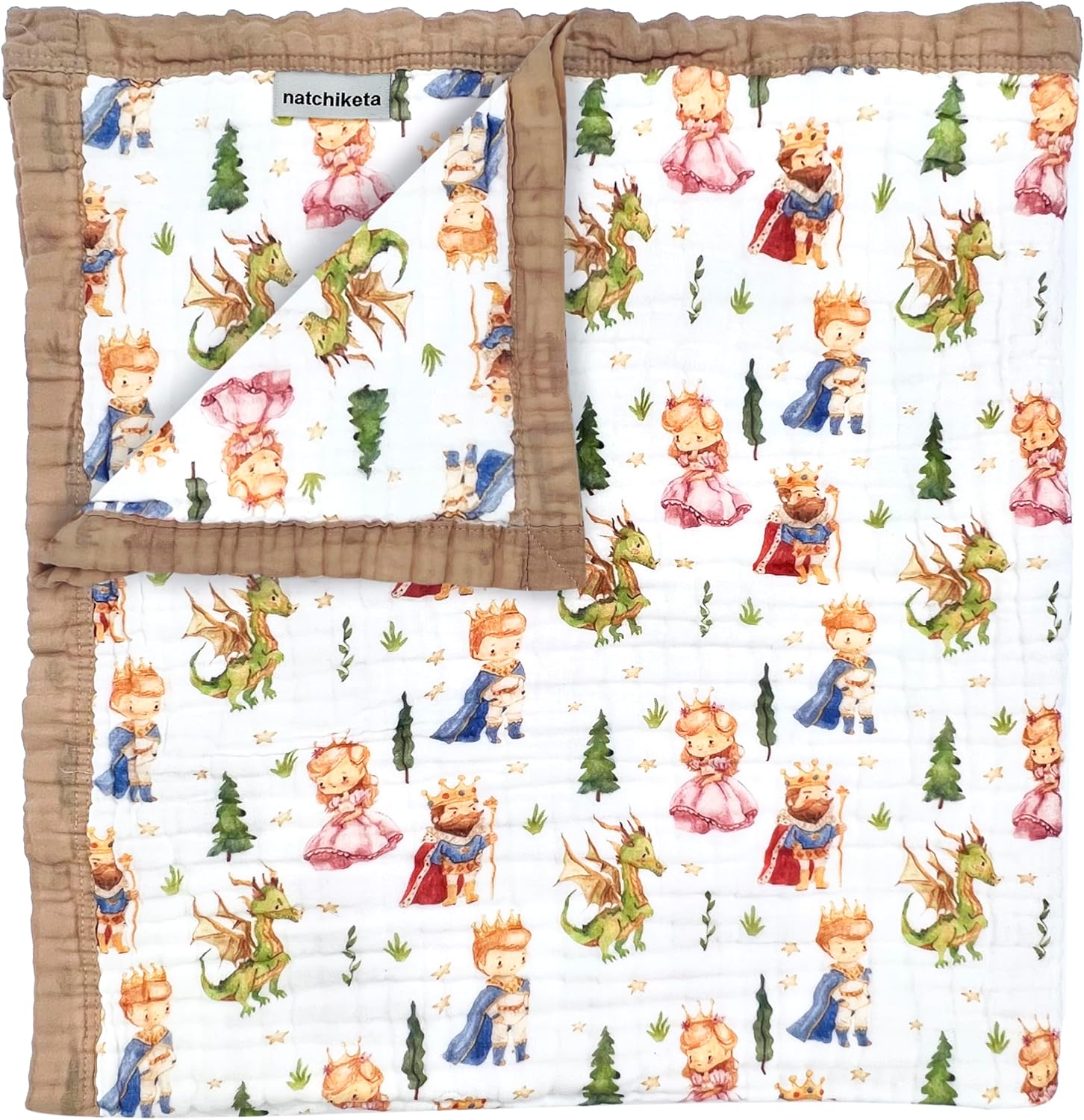 Nachiketa 'Fairytale' 100% Organic Cotton Baby & Toddler Blanket