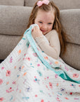 Toddler Quilts by Natchiketa in Pastel Floral Print