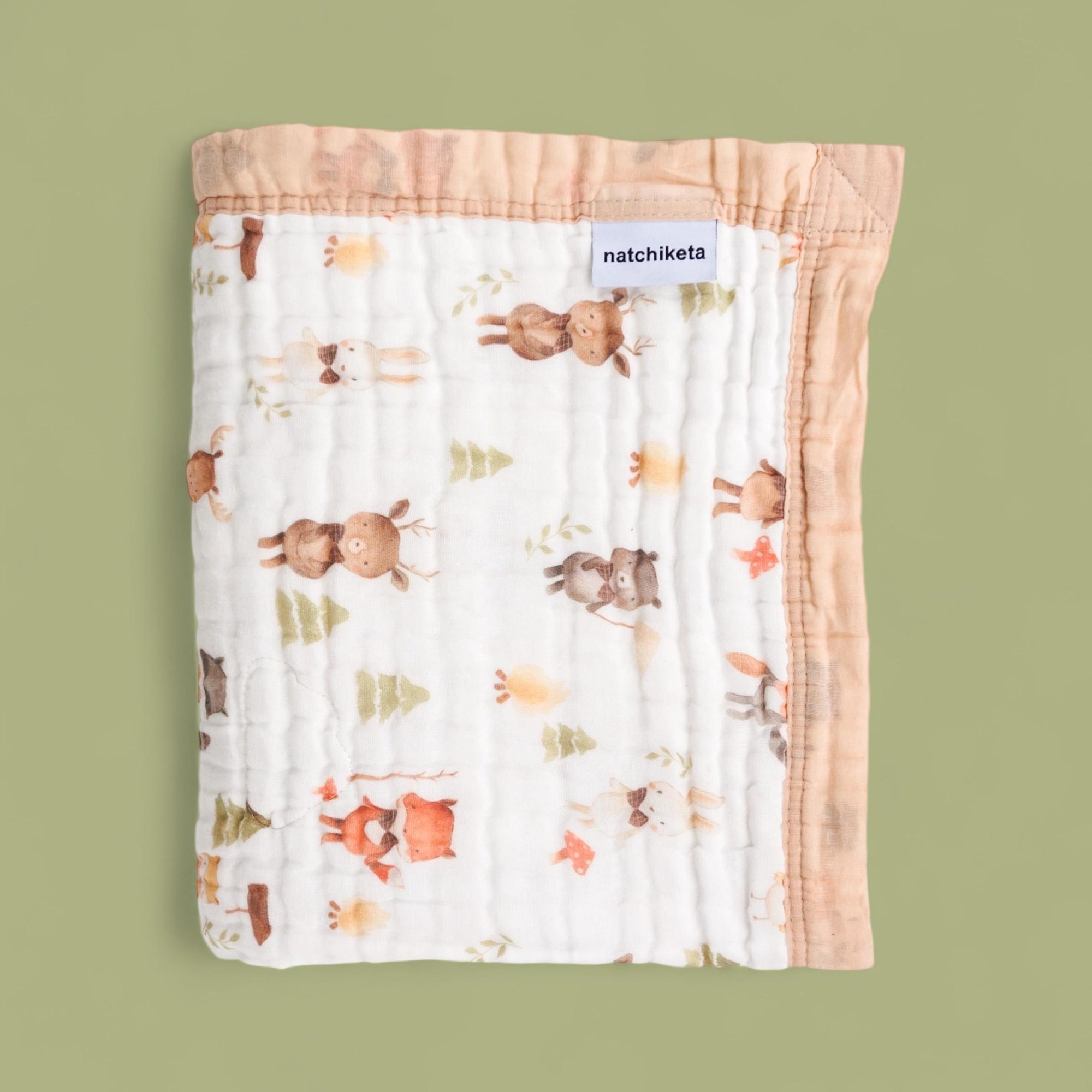 Nachiketa 'Forest Friends' baby quilt