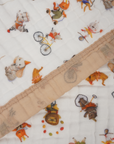 Cotton Muslin Baby Blanket Natchiketa Circus Print