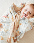 Nachiketa 'Dream Big' 100% Organic Cotton Baby & Toddler Blanket – Super Soft Baby Blanket, Luxury Baby Shower Gift, Gender Neutral Baby Blanket, Organic Cotton Muslin Baby Blanket, Baby Essentials, Baby Blankets for Boys and Girls, Toddler Quilt, Nursery Quilt, Stroller Blanket, Cute Baby Blankets