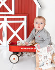 Nachiketa 'Farm' Super Soft Baby Blanket, Luxury Baby Shower Gift, Gender Neutral Baby Blanket