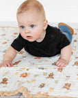 Nachiketa 'Forest Friends' 100% Organic Cotton Baby & Toddler Blanket