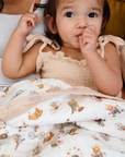 Organic Cotton Muslin Baby Quilt Circus Print Natchiketa