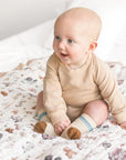 Nachiketa 'Farm' 100% Organic Cotton Baby & Toddler Blanket – Super Soft Baby Blanket, Luxury Baby Shower Gift, Gender Neutral Baby Blanket, Organic Cotton Muslin Baby Blanket, Baby Essentials, Baby Blankets for Boys and Girls, Toddler Quilt, Nursery Quilt, Stroller Blanket, Cute Baby Blankets