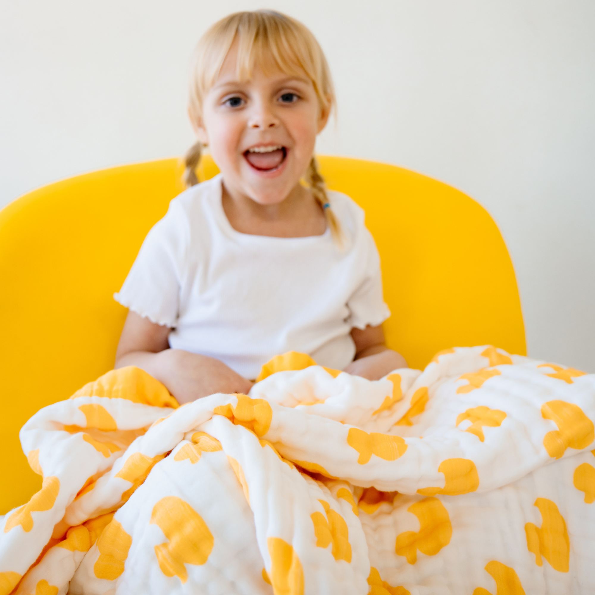 Natchiketa Organic Cotton Muslin Toddler Quilt Rubber Ducky