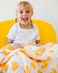 Natchiketa Organic Cotton Muslin Toddler Quilt Rubber Ducky