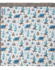 "Sea Turtle" 100% Organic Cotton Baby & Toddler Blanket