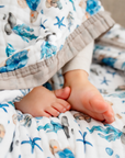 "Sea Turtle" 100% Organic Cotton Baby & Toddler Blanket