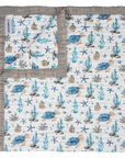 "Sea Turtle" 100% Organic Cotton Baby & Toddler Blanket