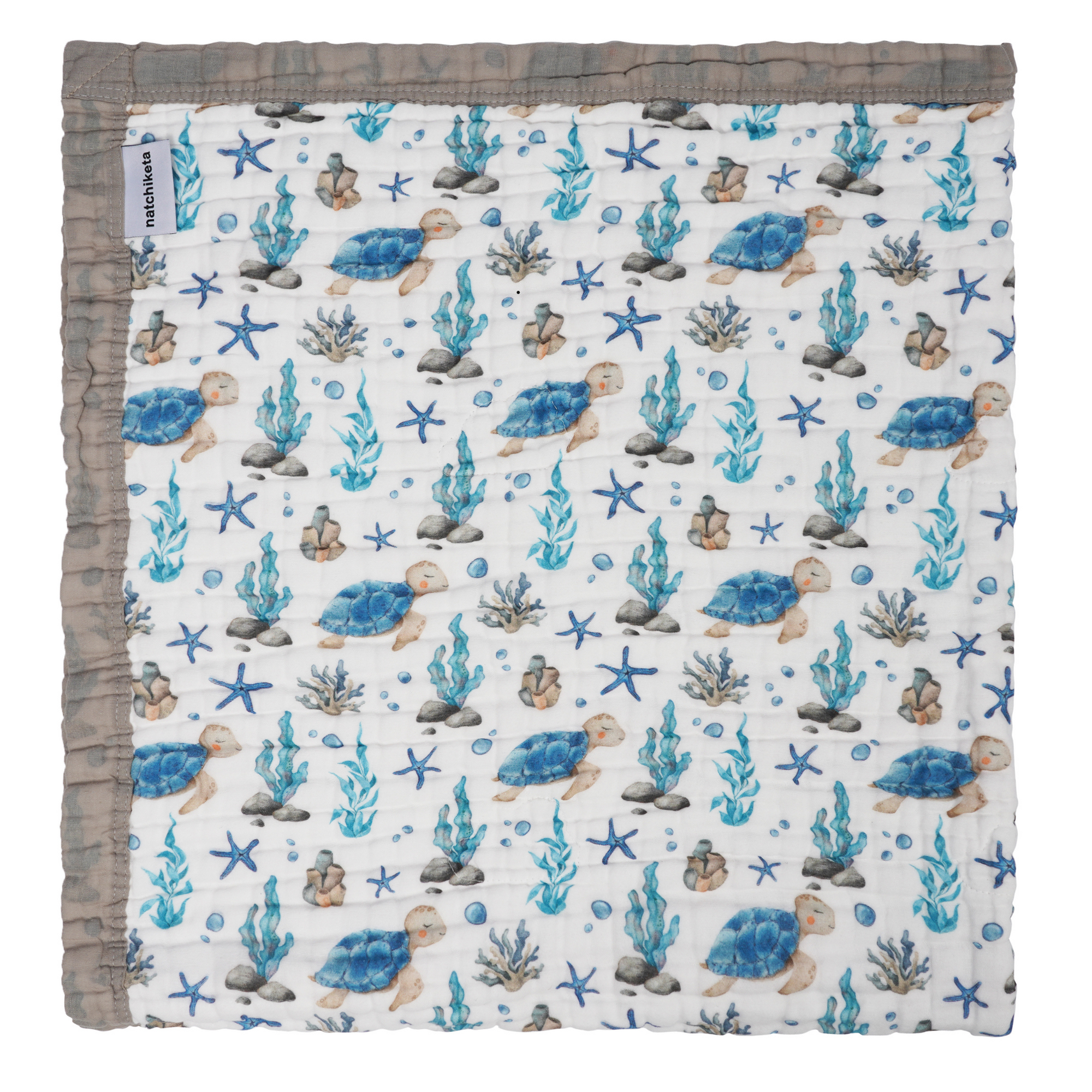 Sea Turtle Sojourn: A Spiritual Journey with Natchiketa's Ocean-Inspired Blanket