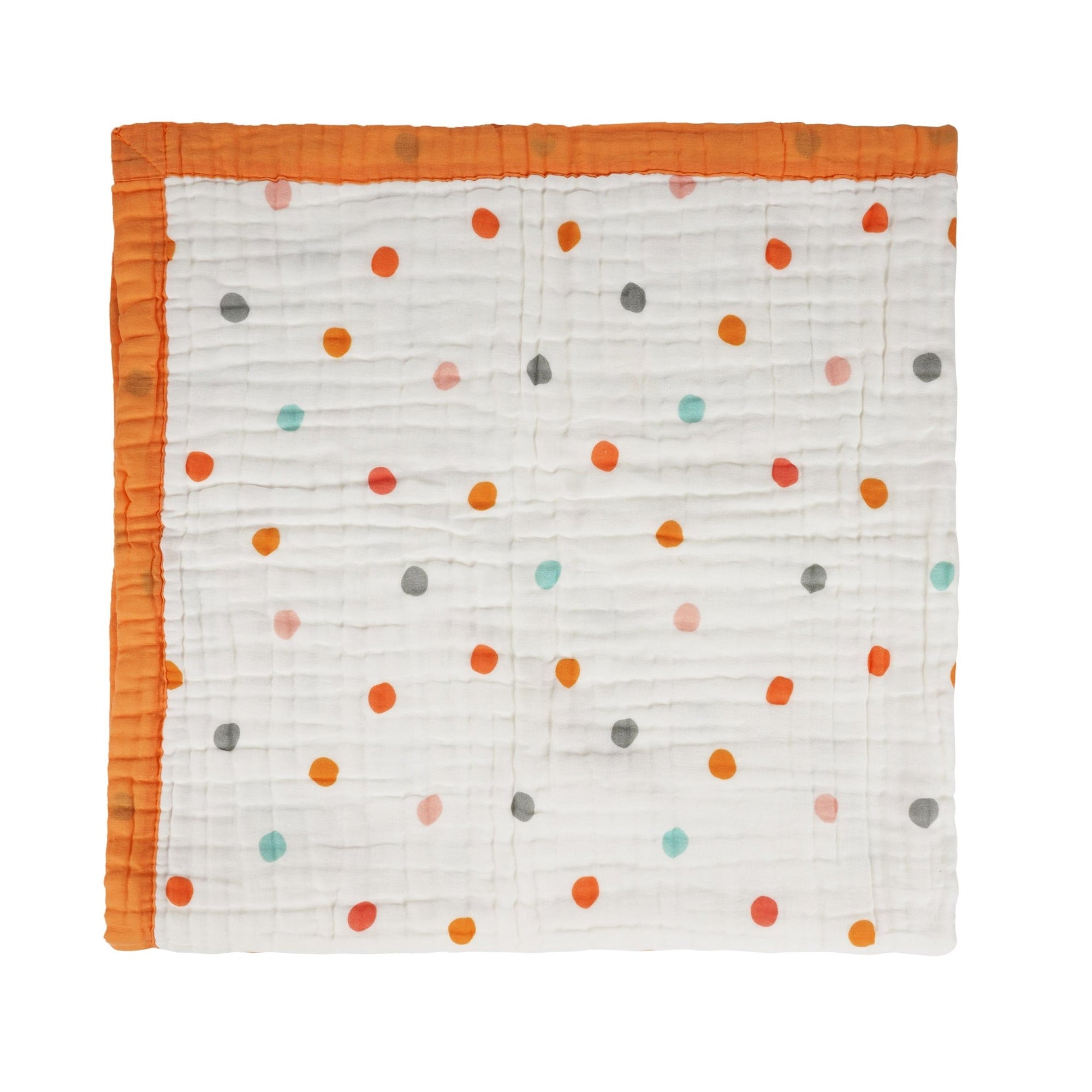 Nachiketa &#39;Bright Dot&#39; 100% Organic Cotton Baby &amp; Toddler Blanket – Super Soft Baby Blanket, Luxury Baby Shower Gift, Gender Neutral Baby Blanket, Organic Cotton Muslin Baby Blanket, Baby Essentials, Baby Blankets for Boys and Girls, Toddler Quilt, Nursery Quilt, Stroller Blanket, Cute Baby Blankets