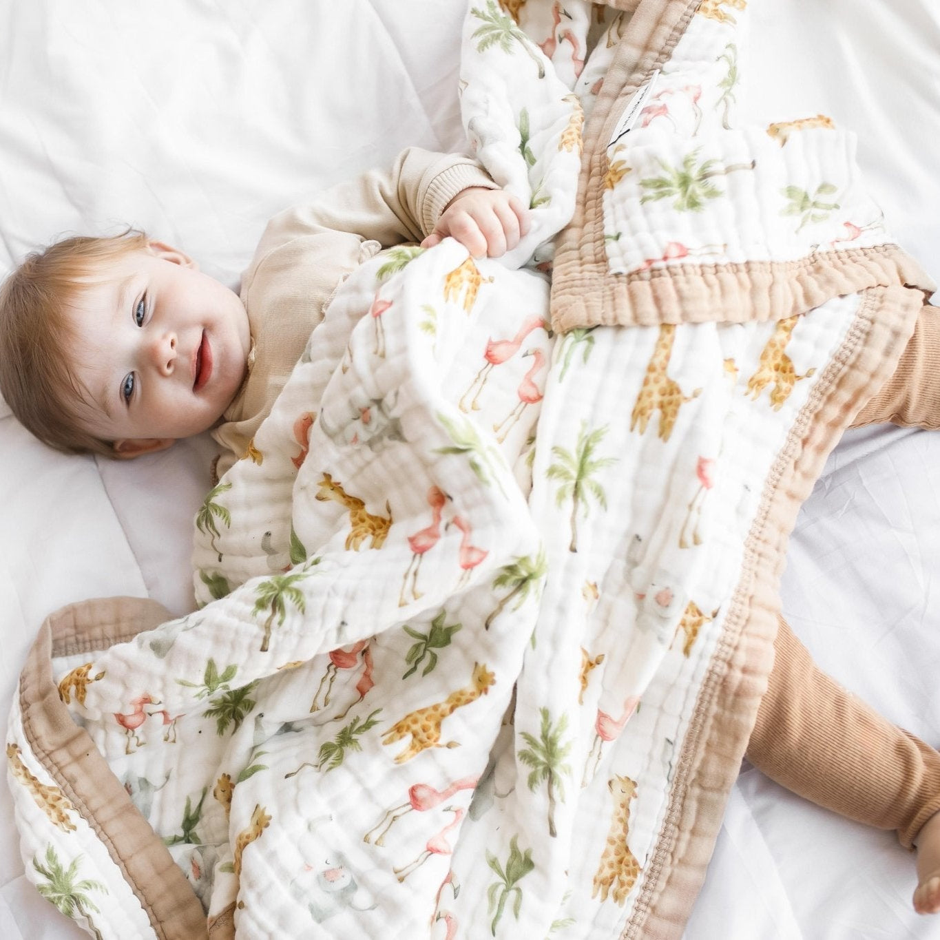 Nachiketa 'Jungle' 100% Organic Cotton Baby Quilt