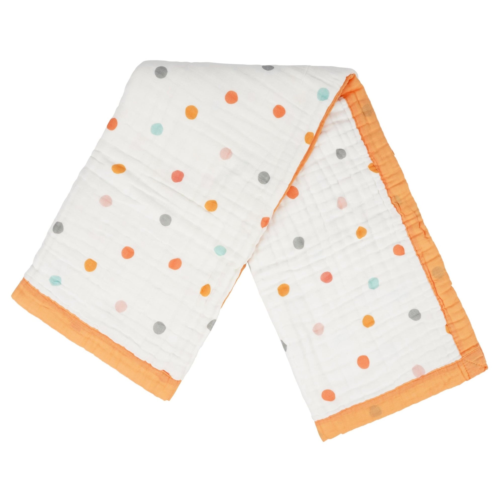 Nachiketa &#39;Bright Dot&#39; 100% Organic Cotton Baby &amp; Toddler Blanket – Super Soft Baby Blanket, Luxury Baby Shower Gift, Gender Neutral Baby Blanket, Organic Cotton Muslin Baby Blanket, Baby Essentials, Baby Blankets for Boys and Girls, Toddler Quilt, Nursery Quilt, Stroller Blanket, Cute Baby Blankets