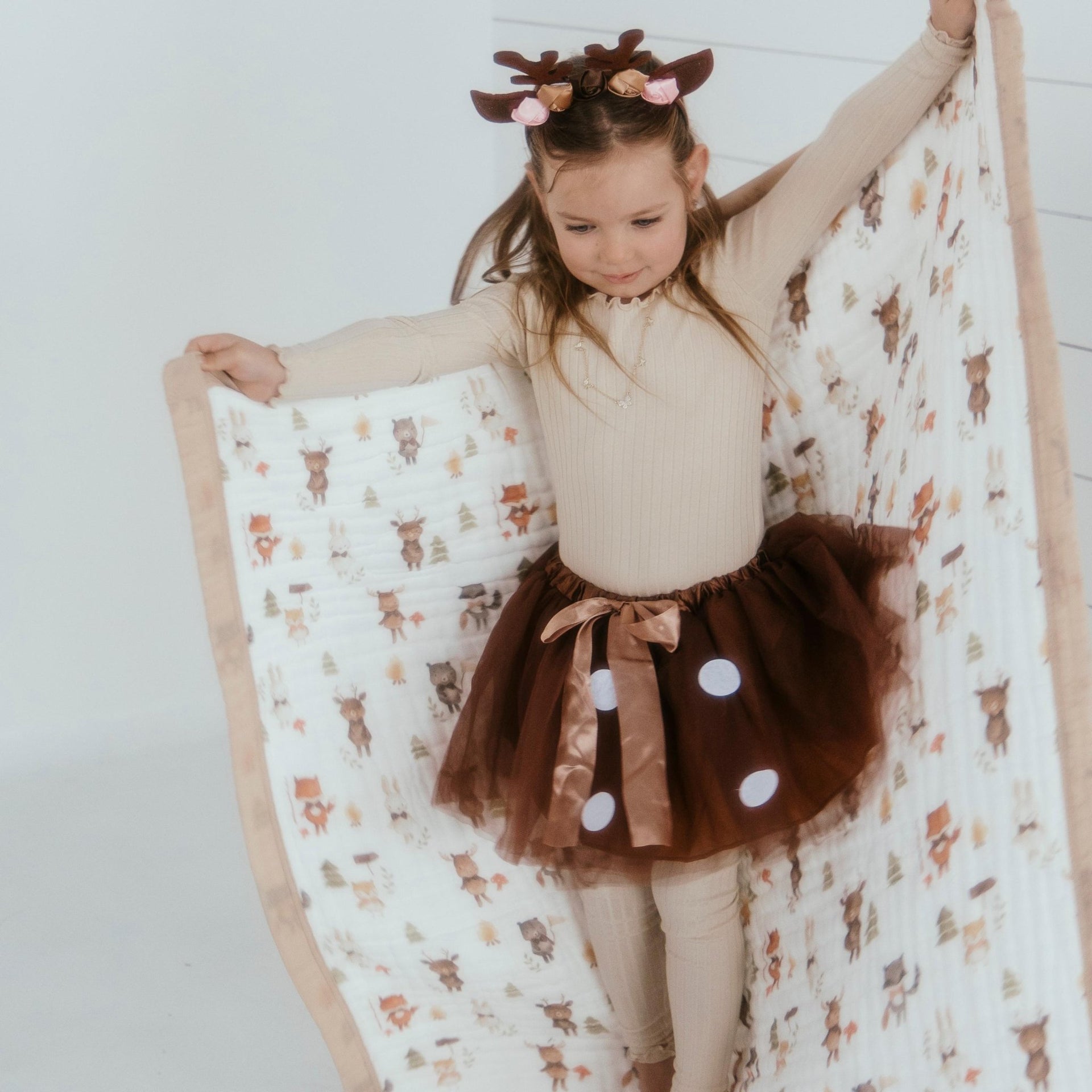 Toddler Quilts by Natchiketa in Forest Friends Print