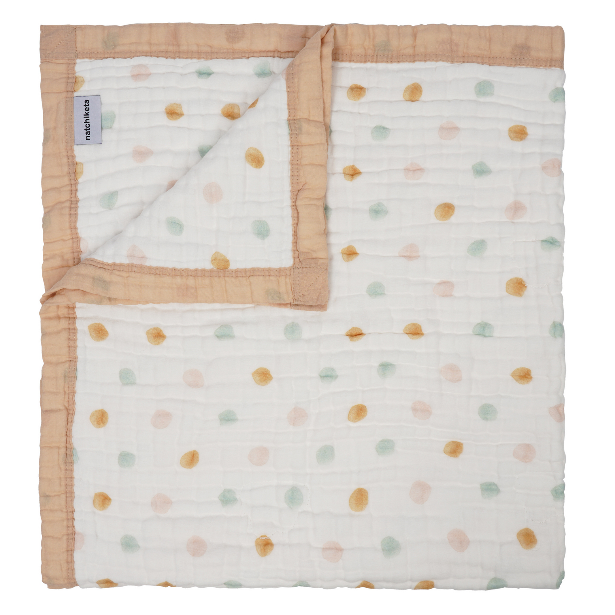 &quot;Neutral Dot&quot; 100% Organic Cotton Baby &amp; Toddler Blanket