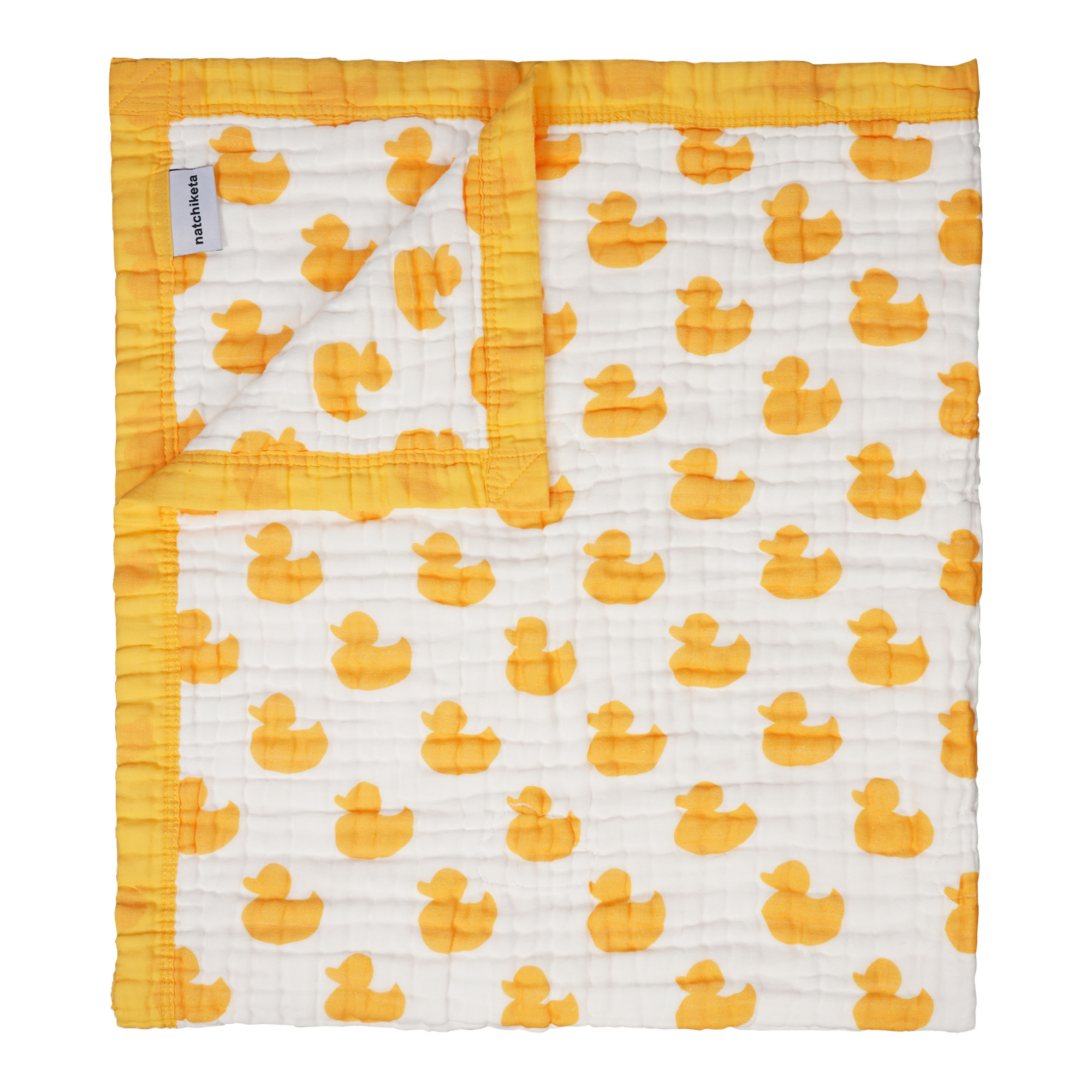 &quot;Rubber Ducky&quot; 100% Organic Cotton Baby &amp; Toddler Blanket